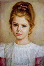Портрет дівчинки художник Ярослав Ціко